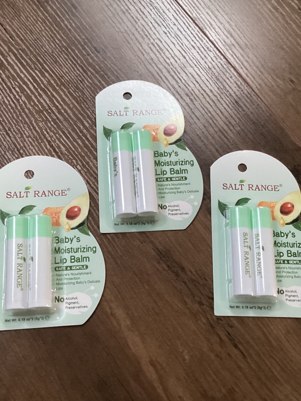Salt Range Baby Moisturizing Lip Balm Bundle 3 packs (6 Lip balm) NEW